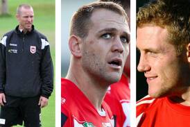 Ben Hornby, Jason Nightingale and Ben Creagh were three of the five men St George Illawarra Dragons inducted as inaugural life members during the club's 25-yearcelebrations.
