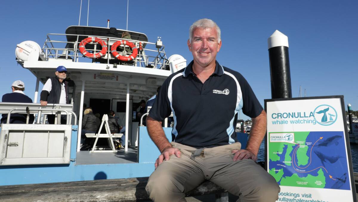 Mike Abbott prepares to take out a cruise from the public wharf in Gunnamatta Bay. Picture by John Veage