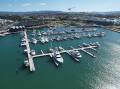 The 12-hectare new engineered harbour houses the marina with newly opened Marina Services Centre, maintenance area, modern boat ramp and fuel dock. Picture: Supplied