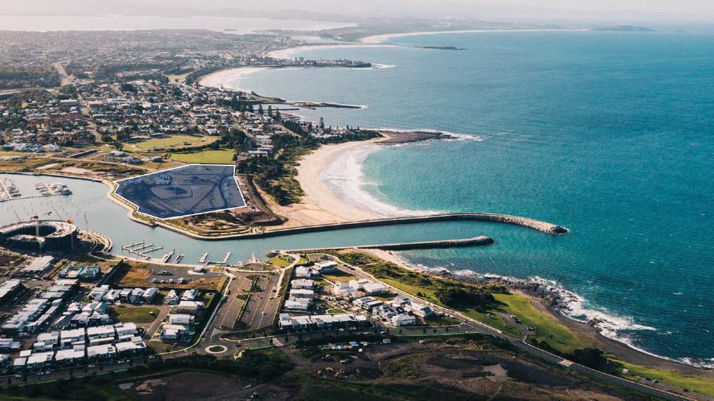 Shellharbour South Beach is located on one side and the Shellharbour Marina on the other, and a lookout park and adventure playground will be featured in what is known as 'The Peninsula Precinct'. 