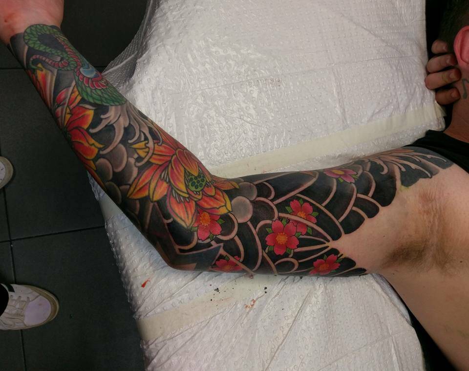 Progress of my forearm tattoo done by Cherie Buttons at Harpoon and  Highwater tattoo, Brisbane Australia : r/tattoos