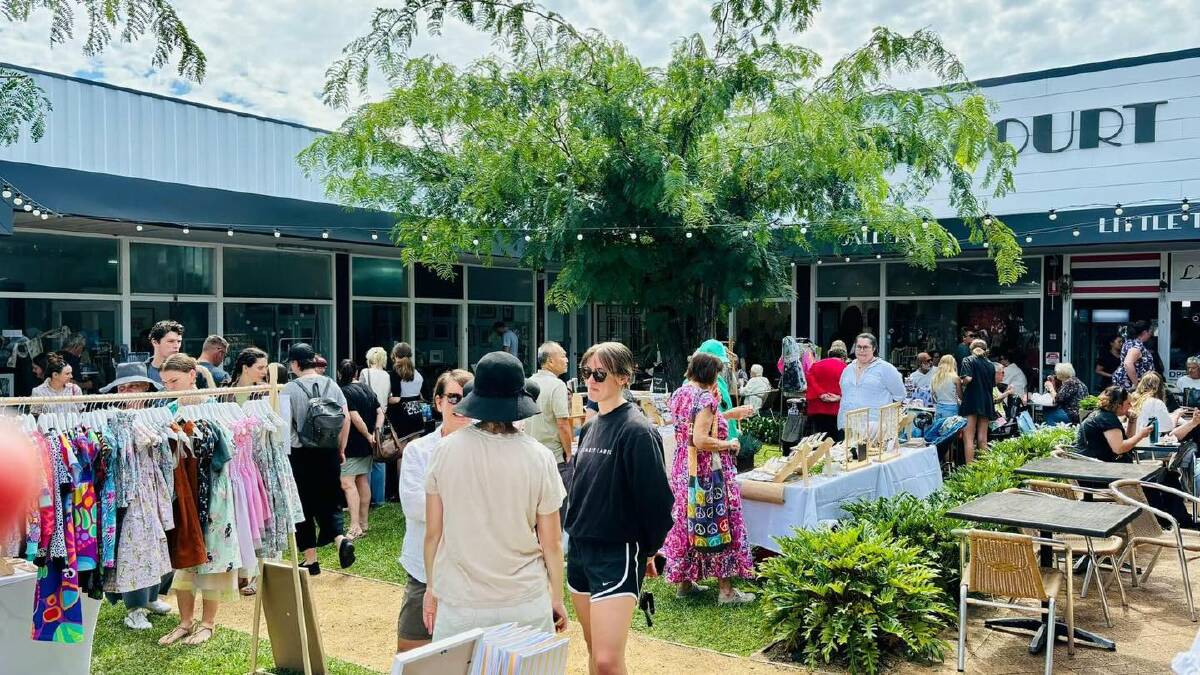 The boutique markets at the Wentworth in Port Kembla.