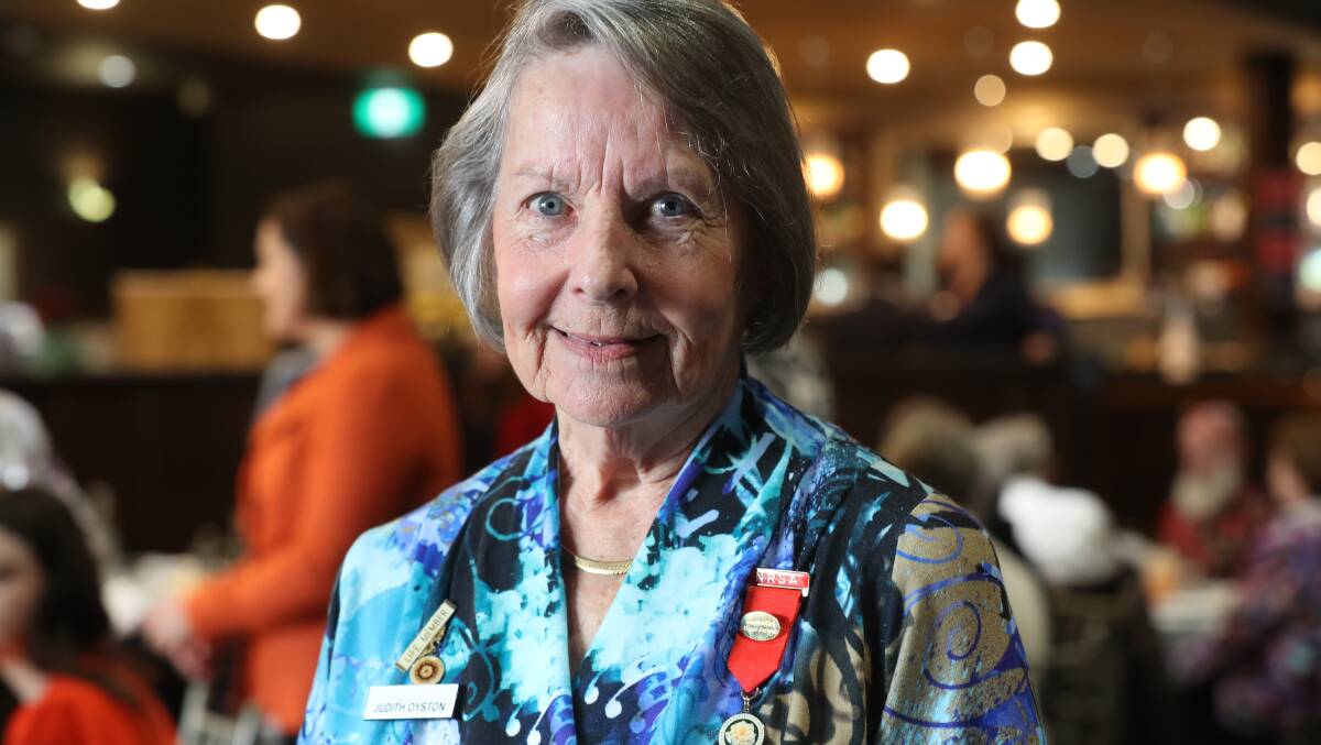 Judith Oyston OAM, a founding member of the illawarra Rose Society. 