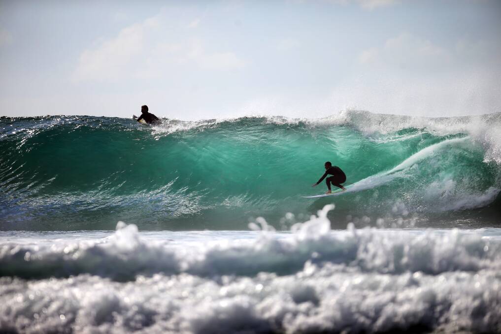Big surf at Sandon Point earlier this year. Photo: Sylvia Liber

