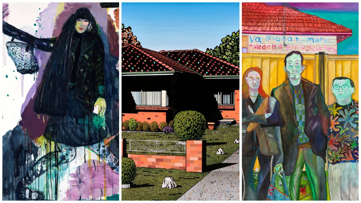 Artworks selected for the Archibald, Wynne and Sulman prizes by Karen Black, Christopher Zanko and Nick Santoro. Pictures by the Art Gallery of NSW