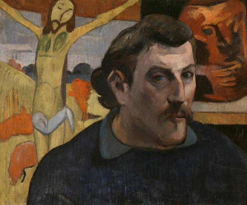 Paul Gauguin, Portrait of the artist with The Yellow Christ 1890-91, Musée d'Orsay, Paris.