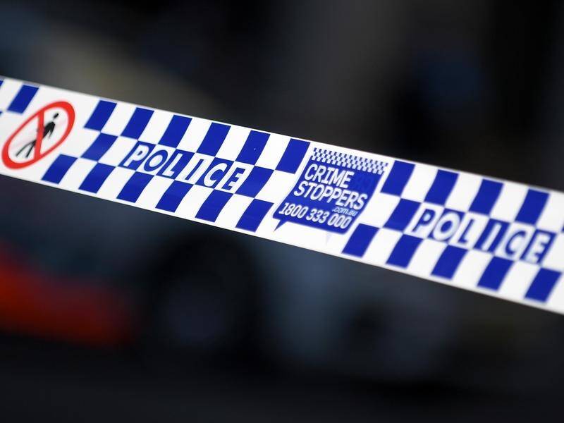 A man is being questioned after the discovery of a woman's body at a home in Casino, NSW. (Steven Saphore/AAP PHOTOS)