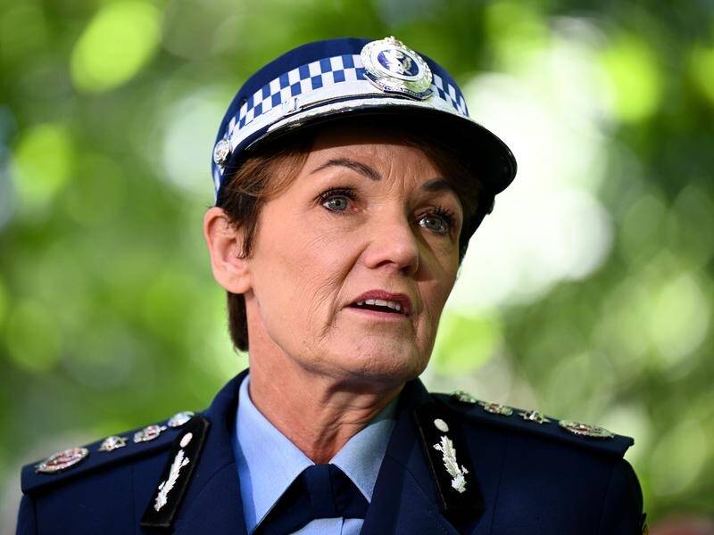 NSW Police Commissioner Karen Webb has clapped back at her critics, branding them "haters". (Dan Himbrechts/AAP PHOTOS)