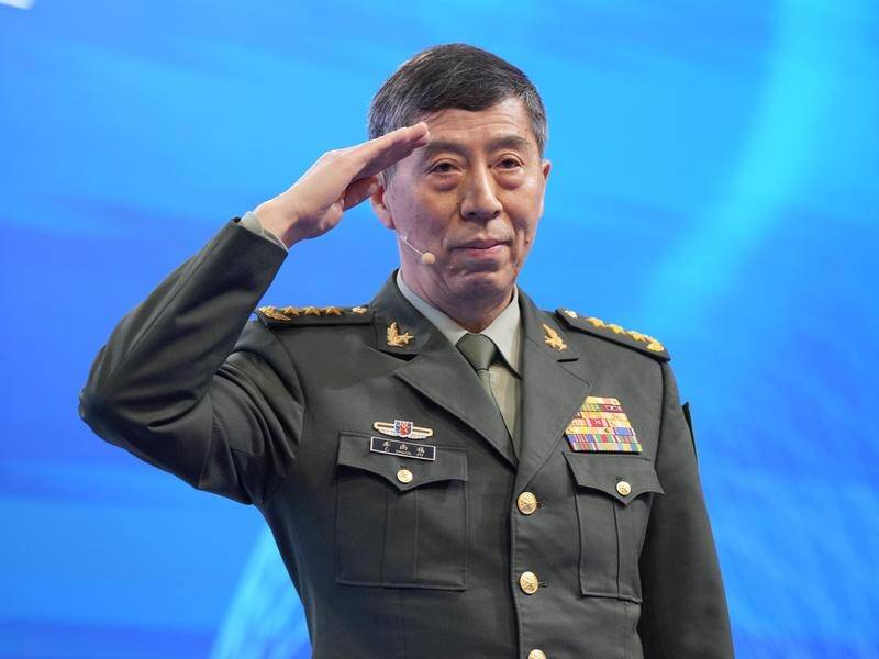 China's defence ministry has accused former minister Li Shangfu of taking bribes. (AP PHOTO)