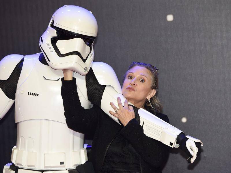 James Blunt says pressure to be thin for Star Wars caused Carrie Fisher to return to using drugs. (EPA PHOTO)
