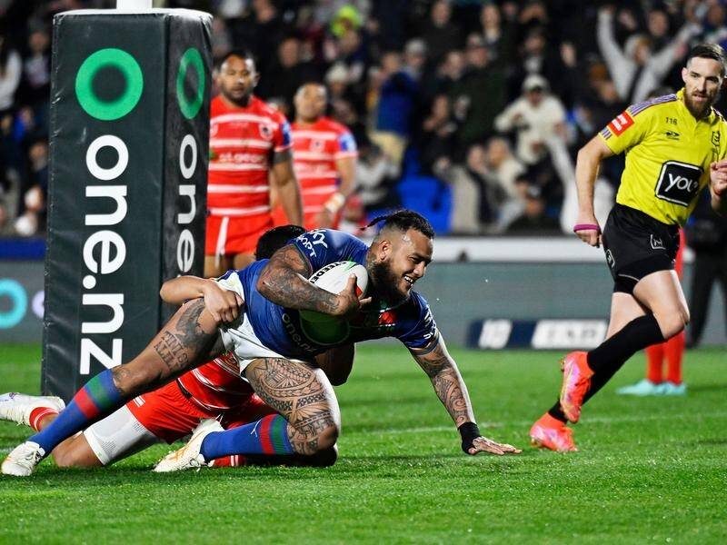 Powerhouse NRL prop Addin Fonua-Blake is being chased by St George Illawarra for the 2025 season. Picture by Andrew Cornaga/AAP Photos