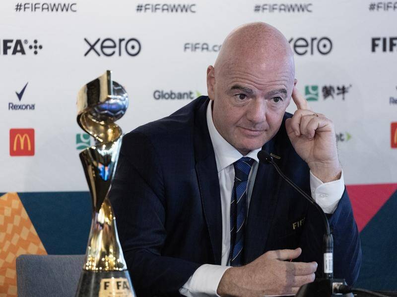 FIFA President Gianni Infantino has told critics to "focus on the positives" of the World Cup. (EPA PHOTO)