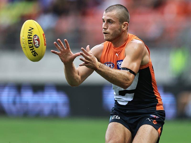 Xavier O'Halloran hopes to feature more for GWS after playing an important role in their Cats win. (Mark Evans/AAP PHOTOS)