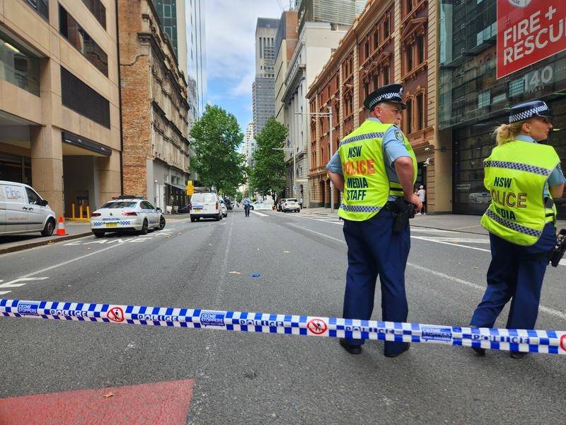 A man has been charged after a shooting in the Sydney CBD in which another man was wounded. (Luke Costin/AAP PHOTOS)