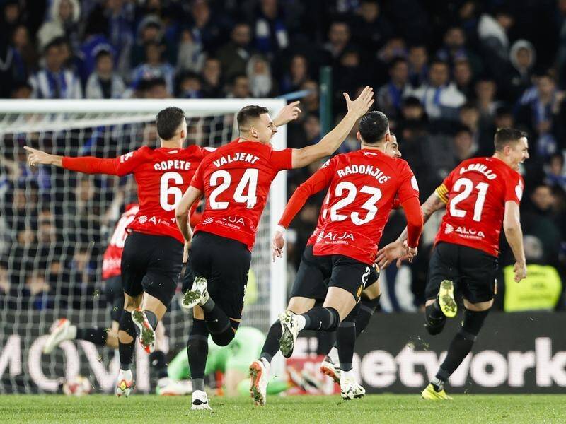 Mallorca have booked their spot in the Spanish Cup final with a shootout win over Real Sociedad. (EPA PHOTO)