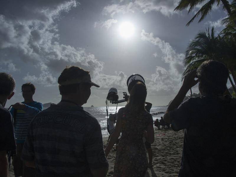Some 20,000 visitors are expected to flock to WA's Exmouth to witness a rare total solar eclipse. (Brian Cassey/AAP PHOTOS)