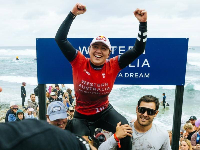 Hawaii's Carissa Moore has beaten home favourite Tyler Wright to win the WSL's Margaret River Pro. (PR HANDOUT IMAGE PHOTO)