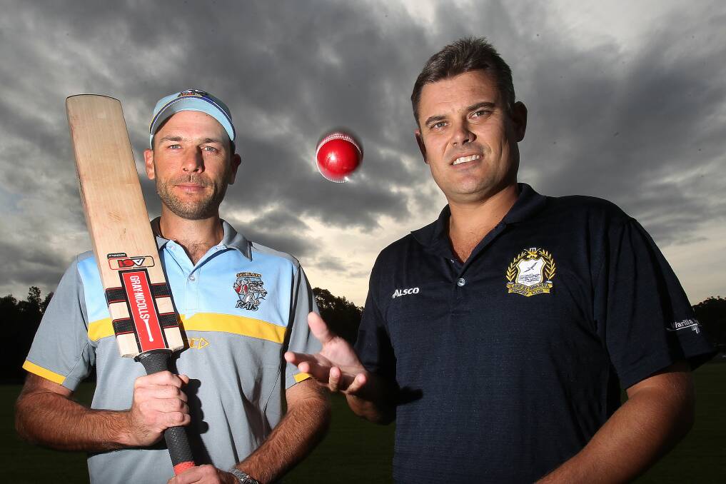 Final reward: Oak Flats skipper Ryan Chatterton (left) and Lake Illawarra captain Brendan White are playing for the biggest prize of the season in the premiership final. Picture: GREG TOTMAN