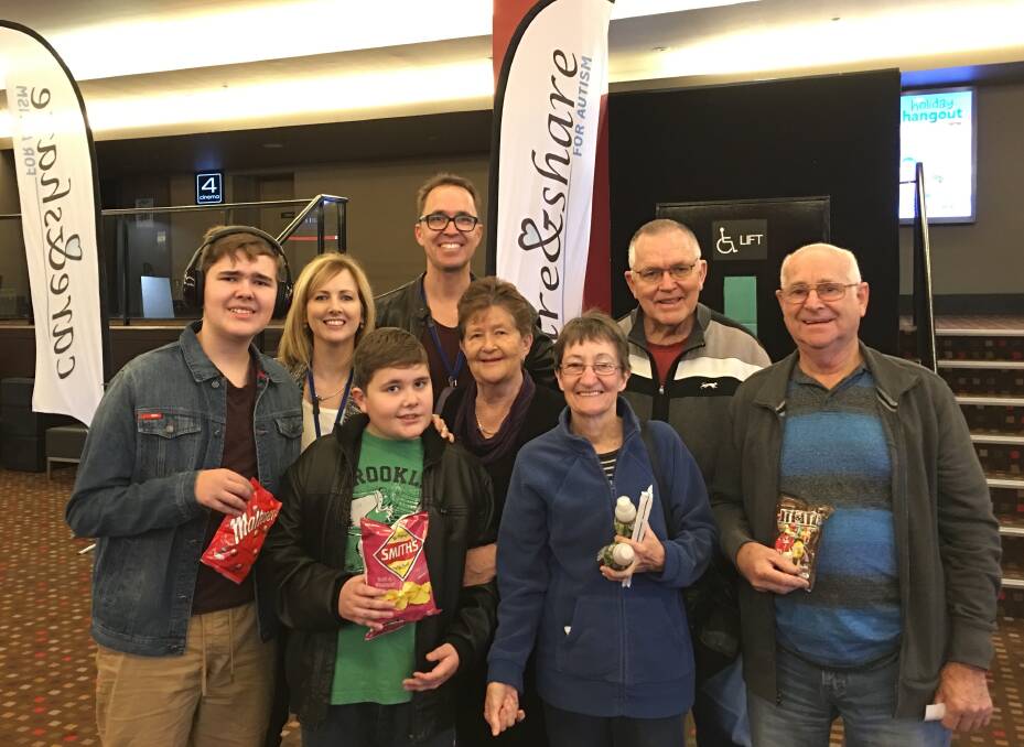 Sensory: The Ratcliffe family were among 60 people who attended the first ever Care & Share for Autism movie screening in the Illawarra. Image supplied.
 
