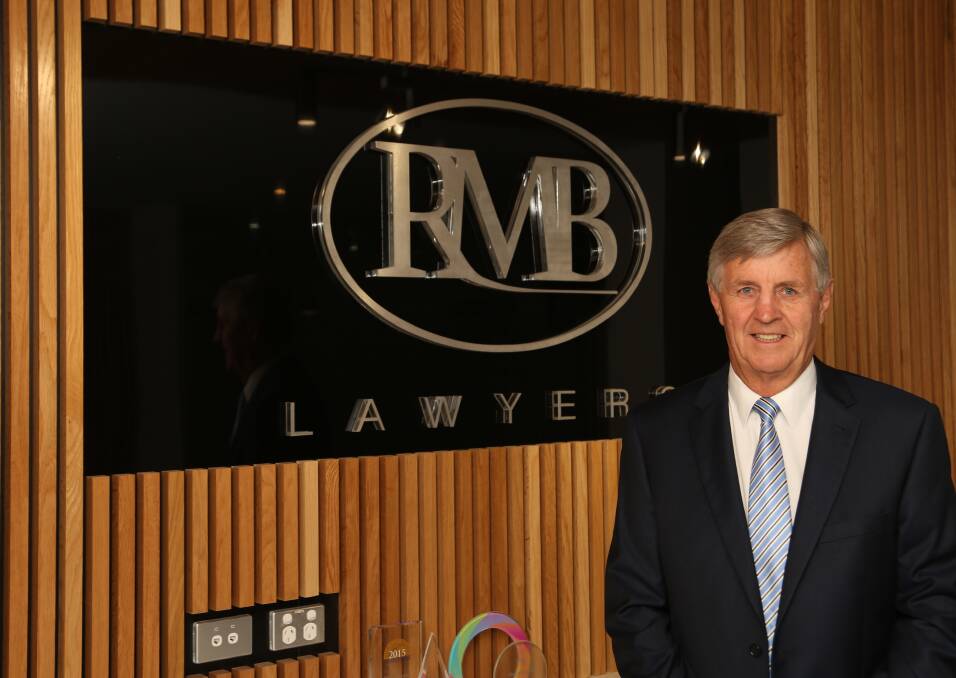 Legal longevity: Wollongong business lawyer Paul Hopkins notched up 50 years' service at RMB Lawyers in January. Picture: Greg Ellis.

