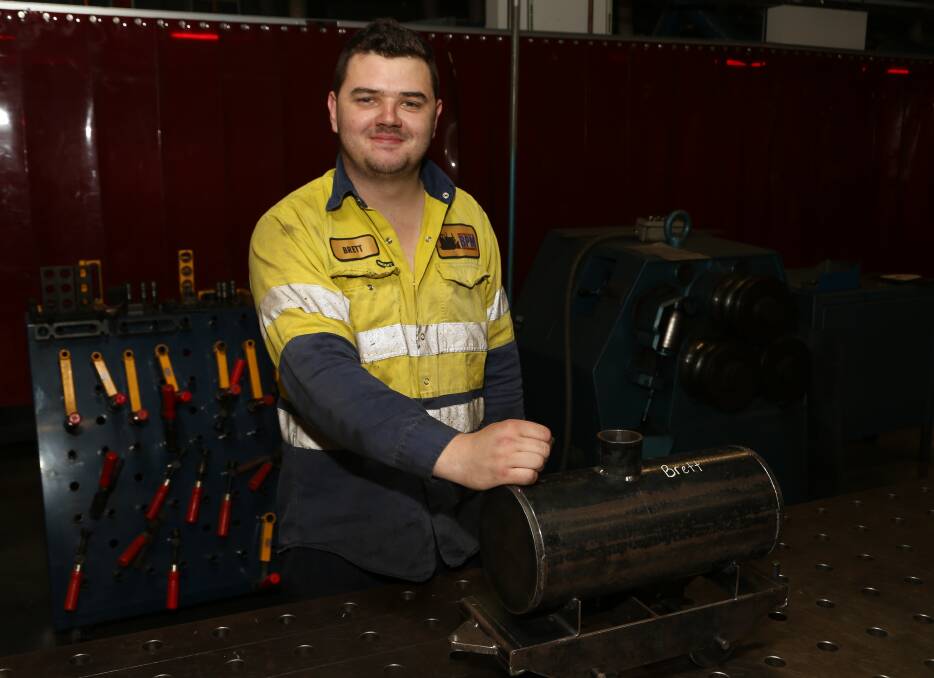 Representing the Illawarra and Australia: Brett McPaul is off to Abu Dhabi this week to represent Australia at the 44th International WorldSkills competition. Picture: Greg Ellis.
