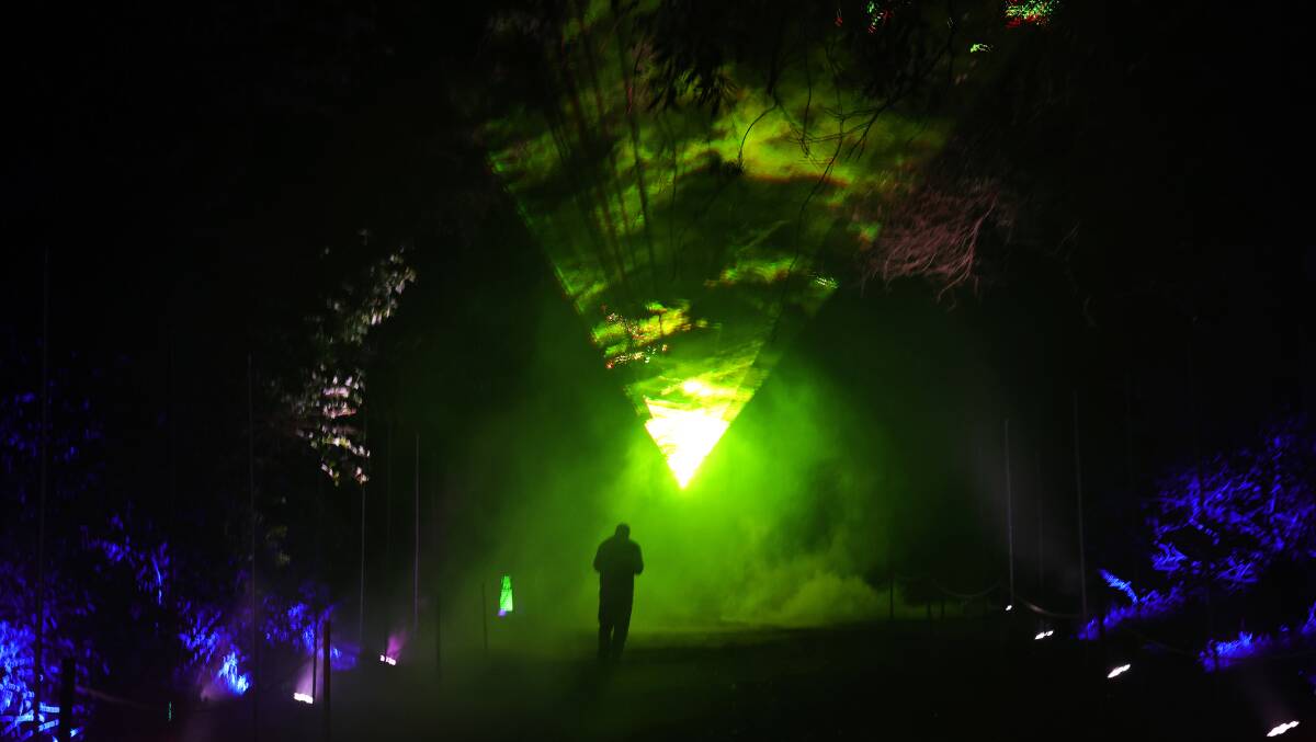 The Enchanted Forest's theme for 2024 is 'Lost Astronaut' with the Shellharbour light show running from May 24 to June 16. Picture by Sylvia Liber