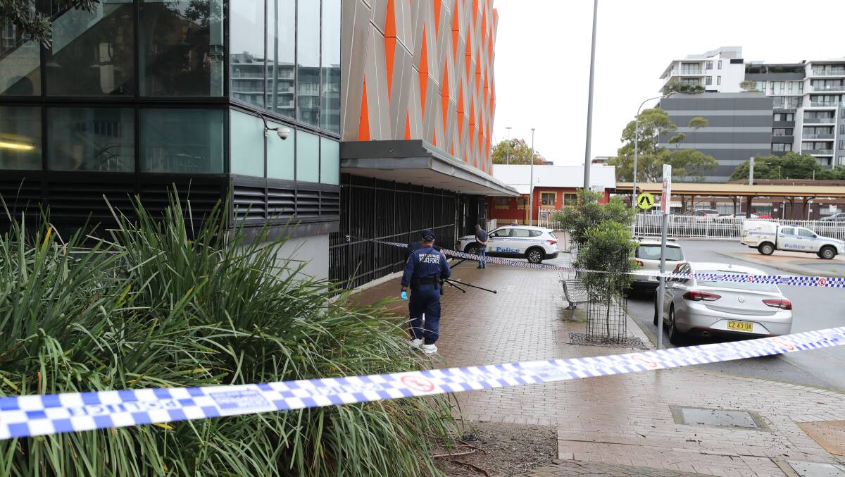 A police forensics officer at the scene of the alleged murder on Sunday, May 12, 2024. Picture by Robert Peet