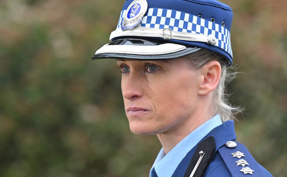 NSW Police Detective Inspector Amy Scott at the graduation of 169 new officers in Goulburn on Friday, June 21, 2024. Picture by AAP/Mick Tsikas