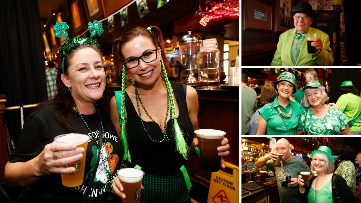 Some of the revelers at Dicey Riley's Hotel on St Patricks Day 2024. Pictures by Anna Warr