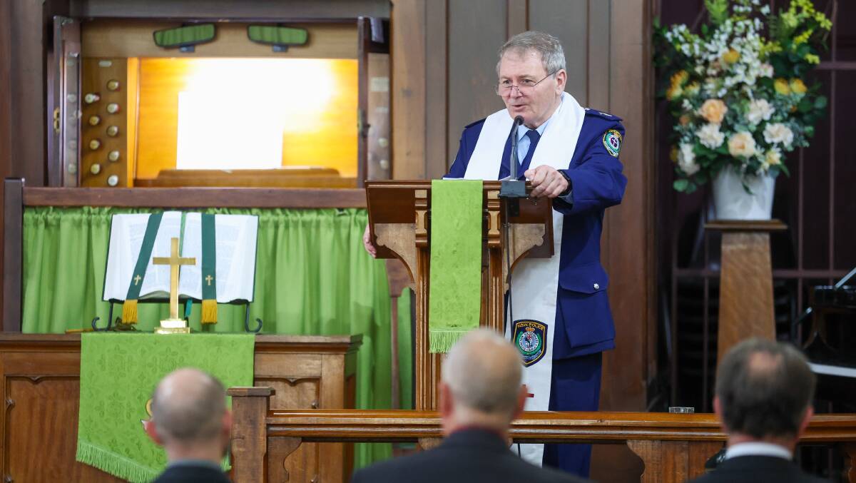 NSW Police Senior Chaplain Father Paul O'Donoghue. Picture by Adam McLean