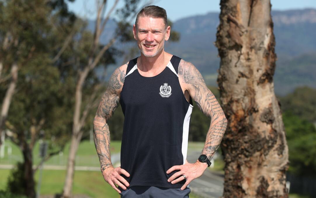 Jason Quigley has run more than 5300 kilometres in the past 12 months, that's the equivalent of running from Sydney to Perth and a third of the way back again. Picture by Robert Peet