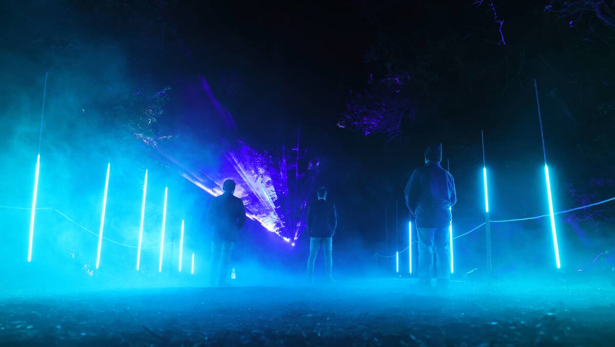 The Enchanted Forest's theme for 2024 is 'Lost Astronaut' with the Shellharbour light show running from May 24 to June 16. Picture by Sylvia Liber