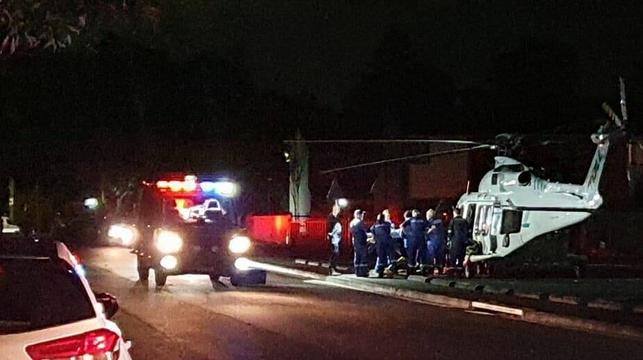 A rescue helicopter was called to Balgownie after a woman fell from a tree on Tuesday, May 14, 2024. Picture by Bego Nia