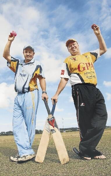 Rival captains Kerry Penfold (left) and Andrew Northridge are chasing Twenty20 glory at North Dalton Park tonight. Picture: KEN ROBERTSON