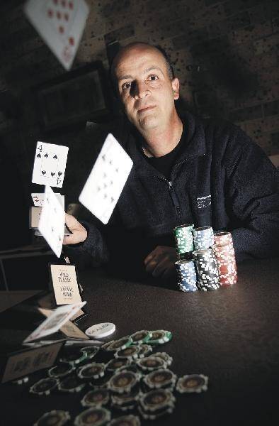 Arif Mehmet has won entry to the 39th Annual World Poker Texas Hold'em event after winning a tournament at Crown Casino. Picture: HANK van STUIVENBERG