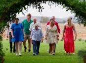 An army of people arrive at Farmer Dustin's place for family lunch. Picture supplied by Channel 7