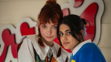 Chloé Hayden as Quinn Gallagher-Jones (left) and Ayesha Madon as Amerie Wadia in Heartbreak High season two. Picture Netflix