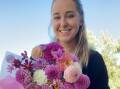 Samantha Campbell, 29, has created a flower farm in north west Queensland. Picture supplied.