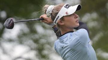 Nelly Korda is trying to re-write golfing history at the LPGA's Cognizant Founders Cup tournament. (AP PHOTO)