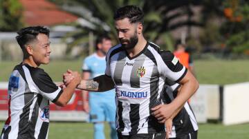 Oli Carrasco scored two as Port Kembla picked up a crucial 3-2 away win against South Coast United in the Illawarra Premier League. Picture by Robert Peet